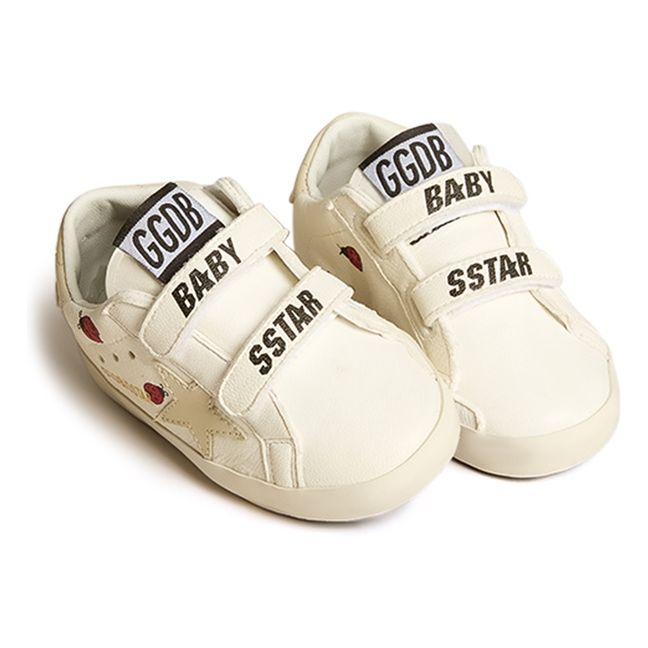 Baby School Scratch Sneakers Marienkäfer | Cremefarben