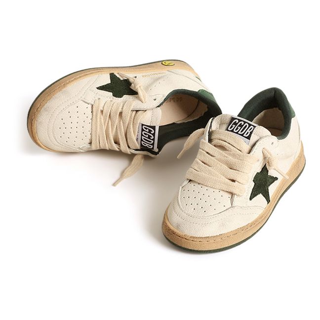 Ballstar Suede Lace-up Sneakers | Dark green