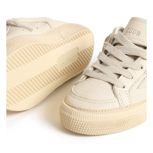 May Suede Lace-up Sneakers | White