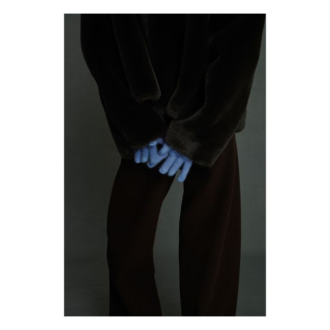 Gants Yuri Mohair | Bleu ciel