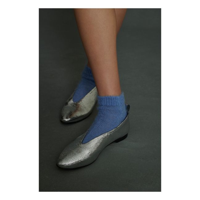 Ballerines Ava Cuir | Argenté