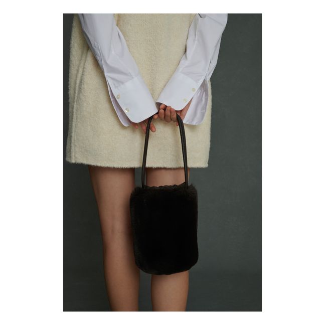 Sac Pochon Yesterday Fausse Fourrure | Marron