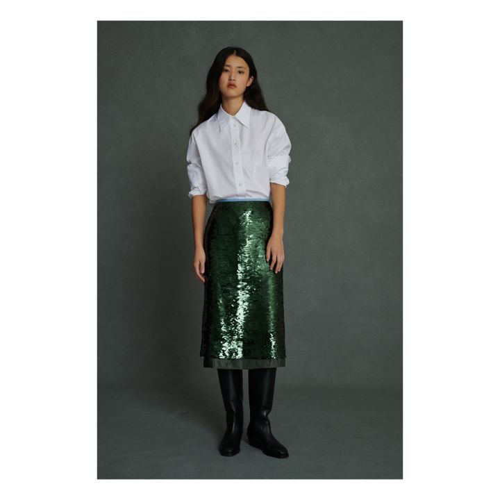 Falda de lentejuelas Vanila | Verde- Imagen del producto n°1