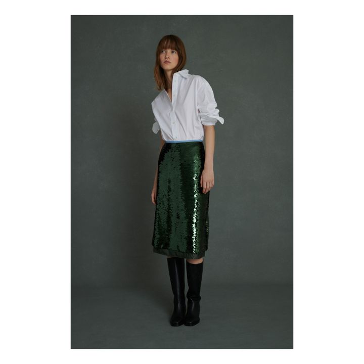 Falda de lentejuelas Vanila | Verde- Imagen del producto n°3
