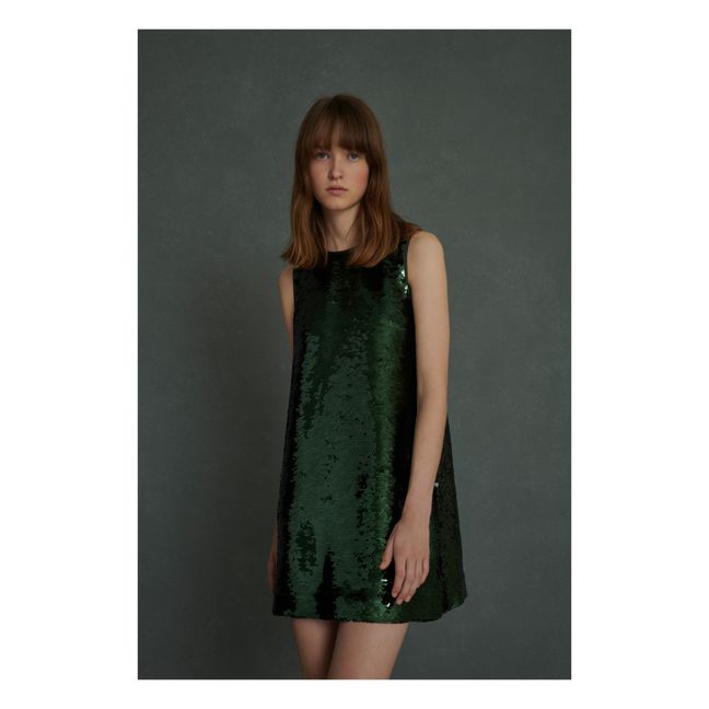 Robe Vedette Sequins | Verde