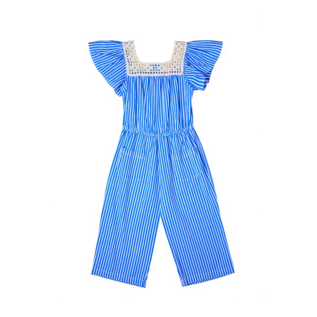 Striped Pasquel jumpsuit | Blue
