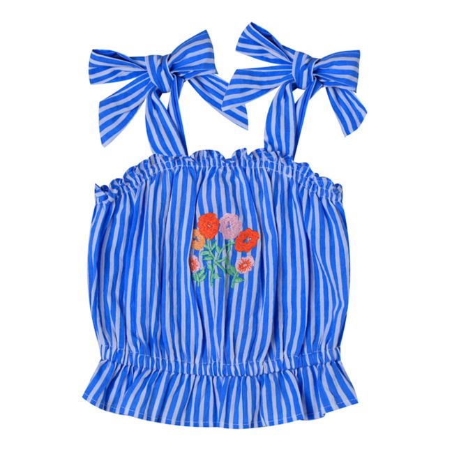 Striped Rosie Top | Blue