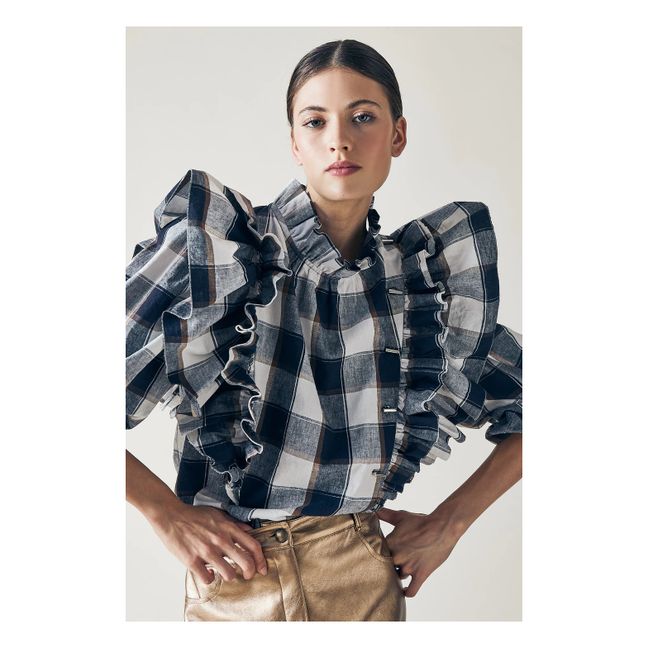Camiseta Dina Carreaux | Azul Noche