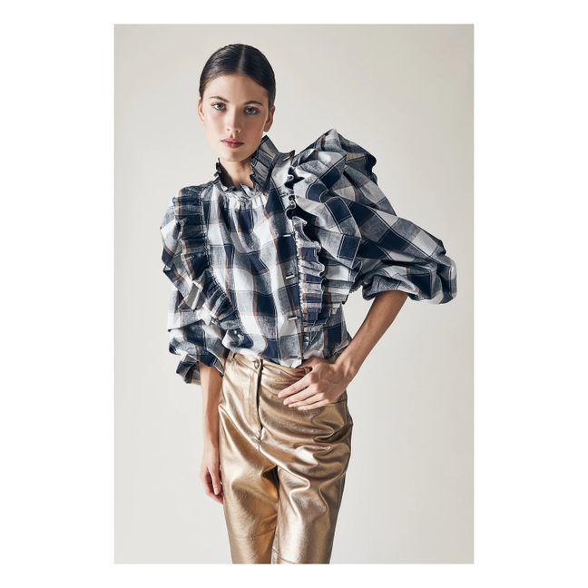 Camiseta Dina Carreaux | Azul Noche