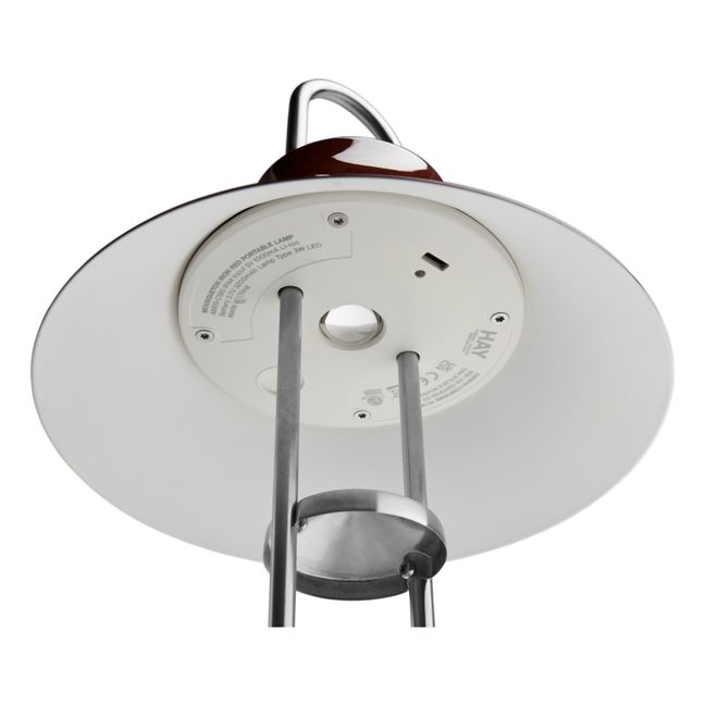 Lampe à poser portable Mousqueton - Inga Sempé  | Rouge