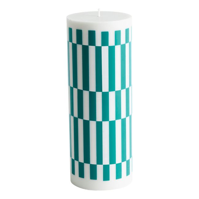 Bougie Column à Carreaux | Green