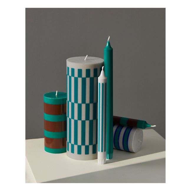 Bougie Column à Carreaux | Green