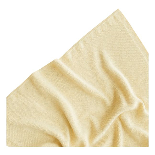 Felix Merino Wool Blanket | Pale yellow
