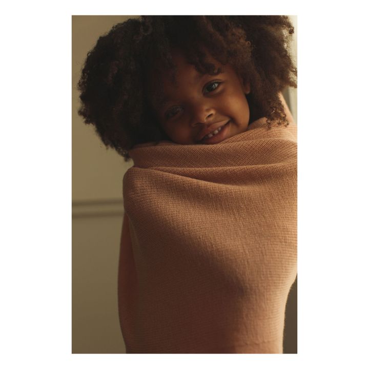 Felix Merino Wool Blanket | Pale pink- Product image n°3