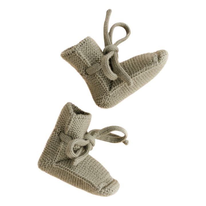 Zapatillas de lana merina | Verde Kaki- Imagen del producto n°3