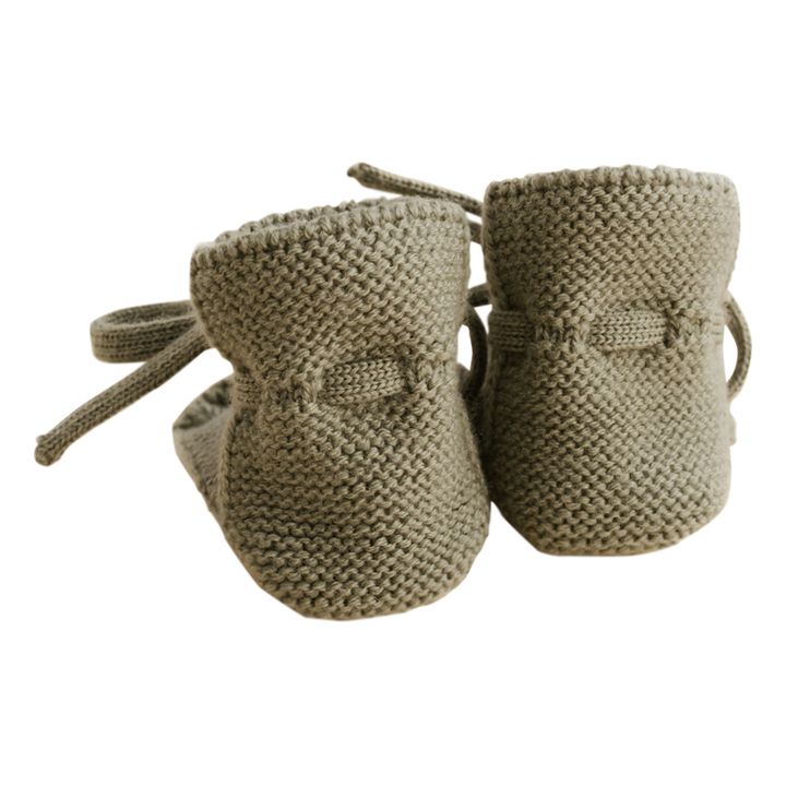 Zapatillas de lana merina | Verde Kaki- Imagen del producto n°4
