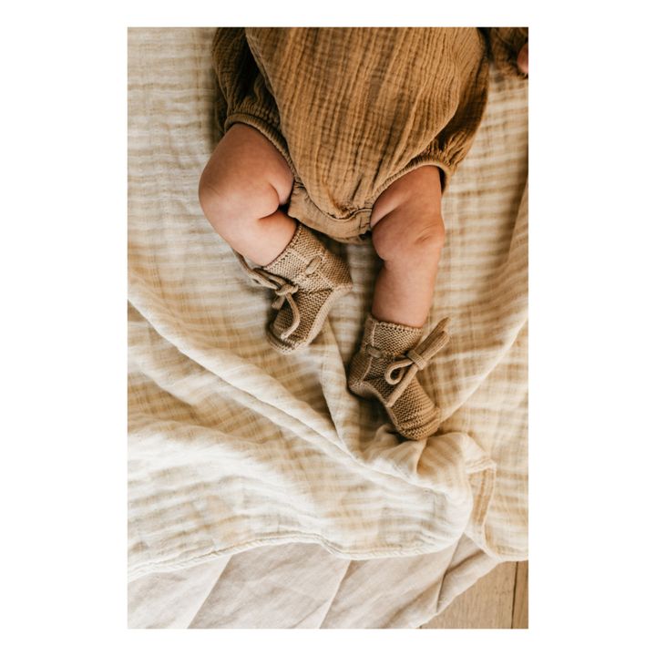 Zapatillas de lana merina | Beige- Imagen del producto n°2