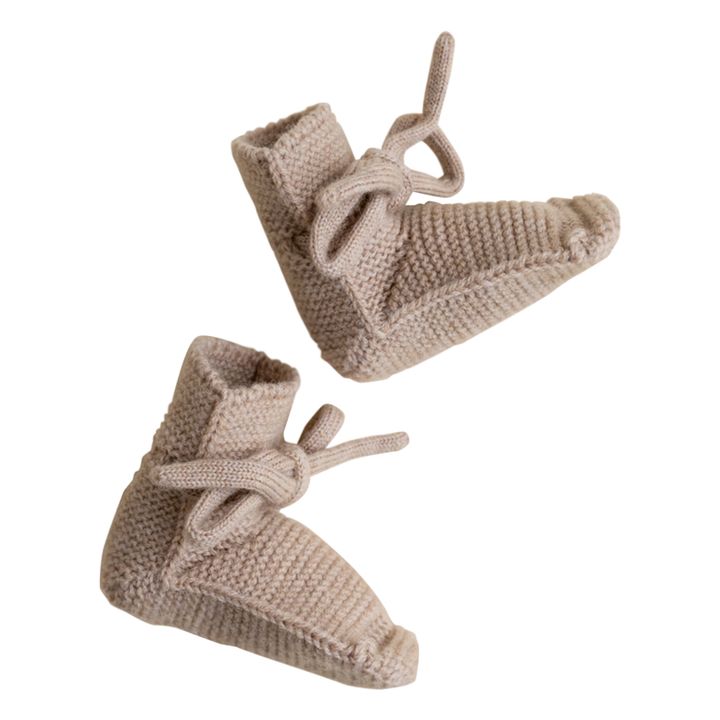 Zapatillas de lana merina | Beige- Imagen del producto n°5