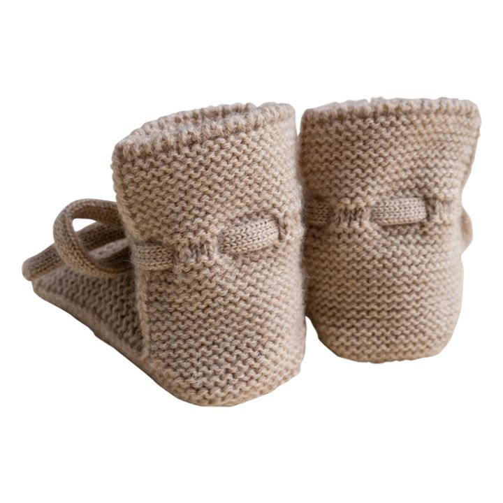 Zapatillas de lana merina | Beige- Imagen del producto n°6