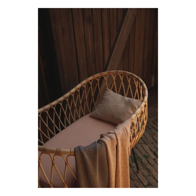 Couverture Bibi Pointelle Laine Mérinos | Rosa Palo