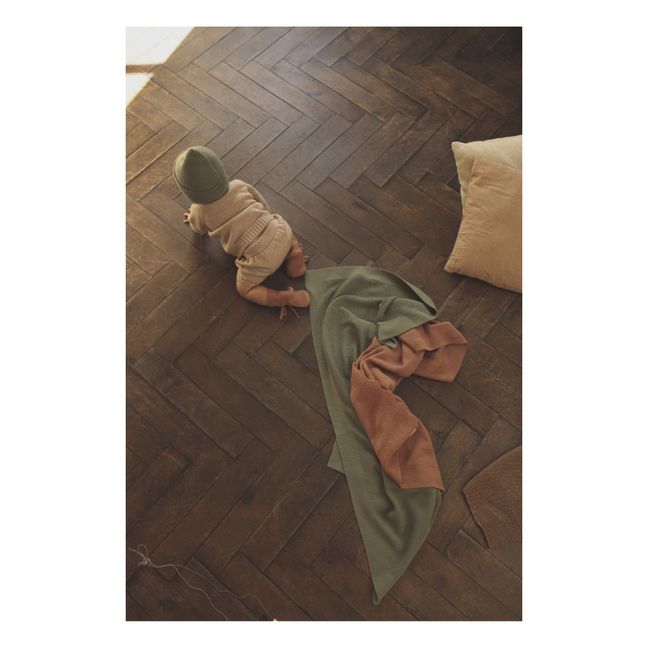 Couverture Gust Laine Mérinos | Khaki