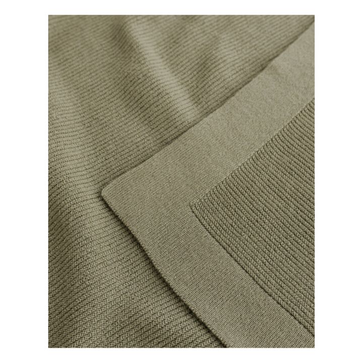 Manta de lana merina Gust | Verde Kaki- Imagen del producto n°7