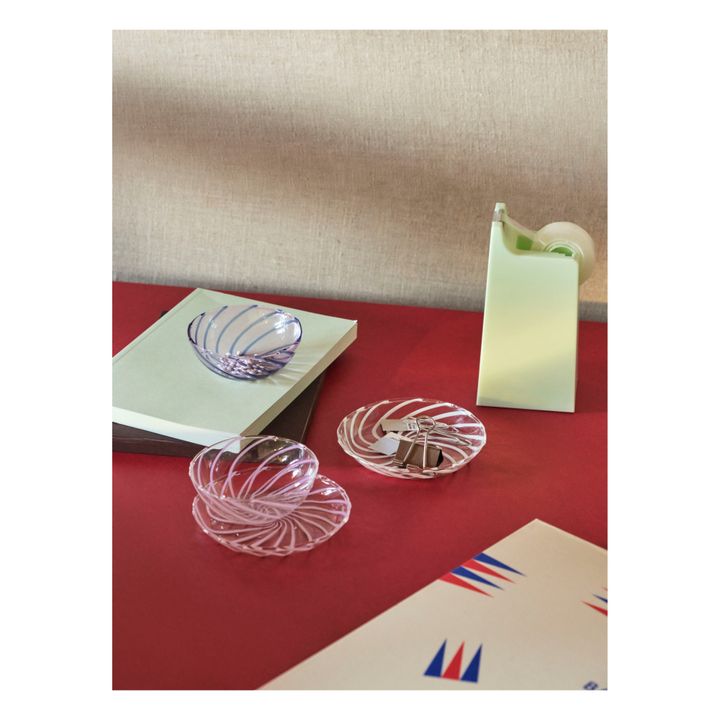 Platitos Spin de borosilicato - Set de 2 | Rosa- Imagen del producto n°3