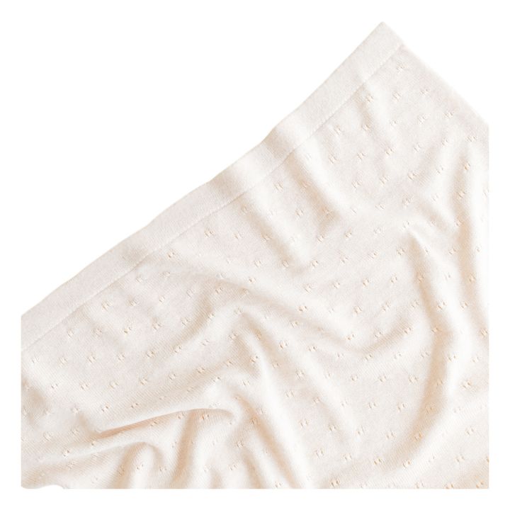 Bibi Pointelle Merino Wool Blanket | Cream- Product image n°2