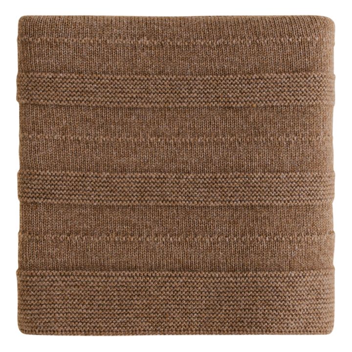 Holly Merino Wool Blanket | Chocolate- Product image n°0