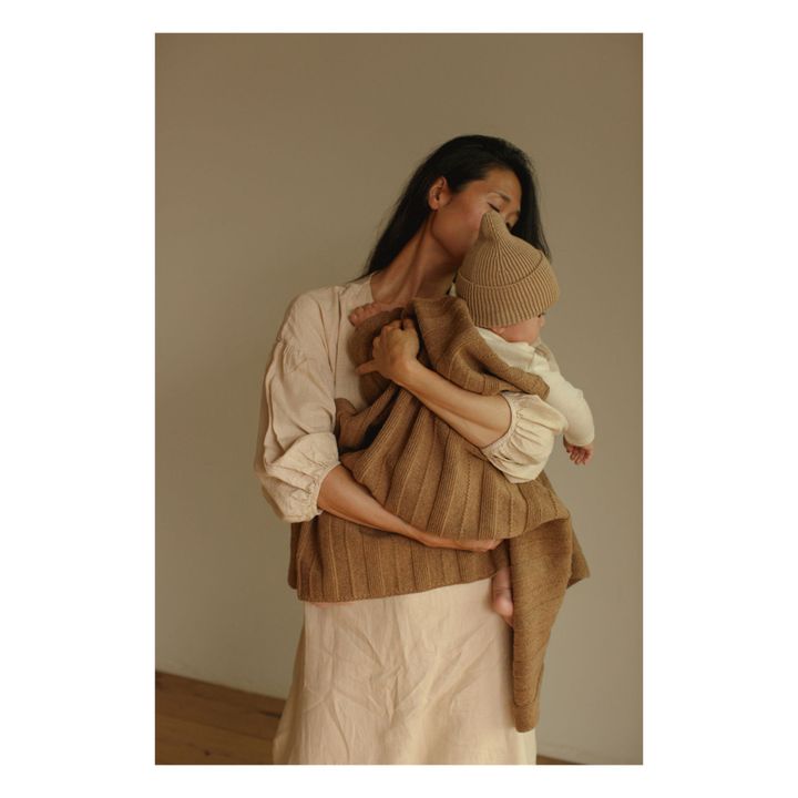 Holly Merino Wool Blanket | Chocolate- Product image n°1