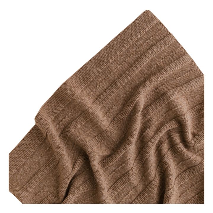 Decke Holly Merinowolle | Schokoladenbraun- Produktbild Nr. 4