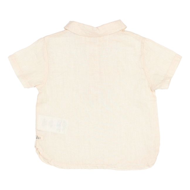 Plain Linen Baby Kurta | Ecru