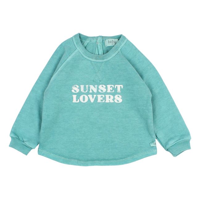 Sunset Baby Sweat Top | Blue Green