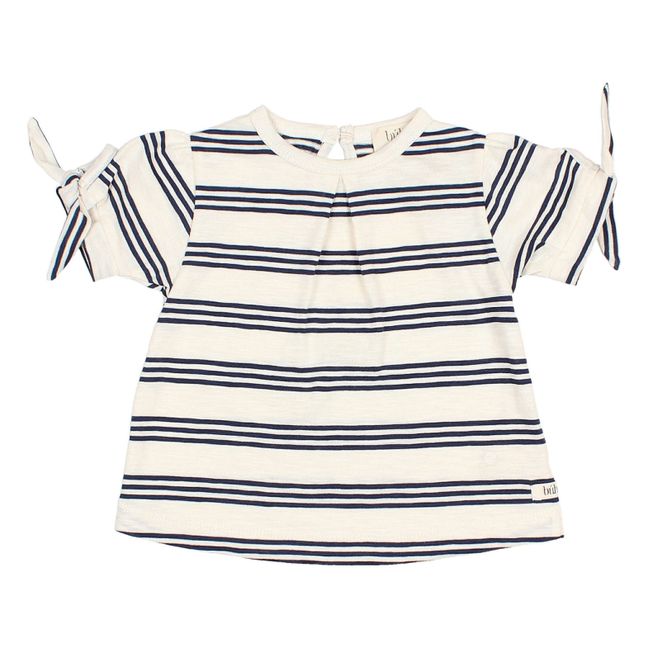 Camiseta Girly Striped Baby | Azul Marino