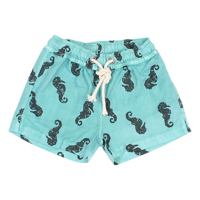 Baby Seahorse Swim Shorts | Blue Green