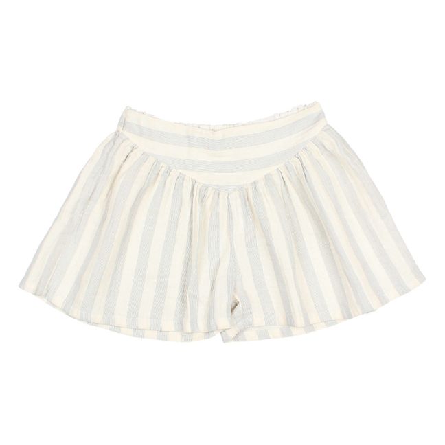 Striped Chiffon Shorts | Gris galet