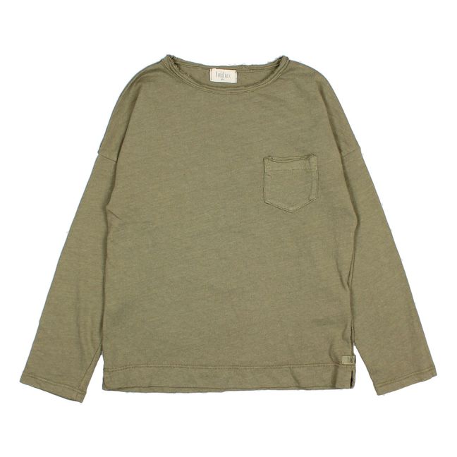 Camiseta de lino | Verde Kaki