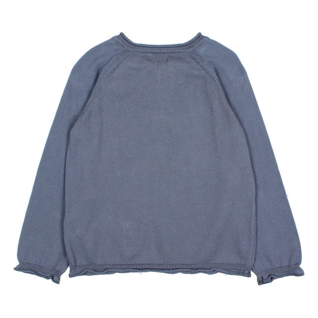 Jersey de algodón ecológico | Azul Marino