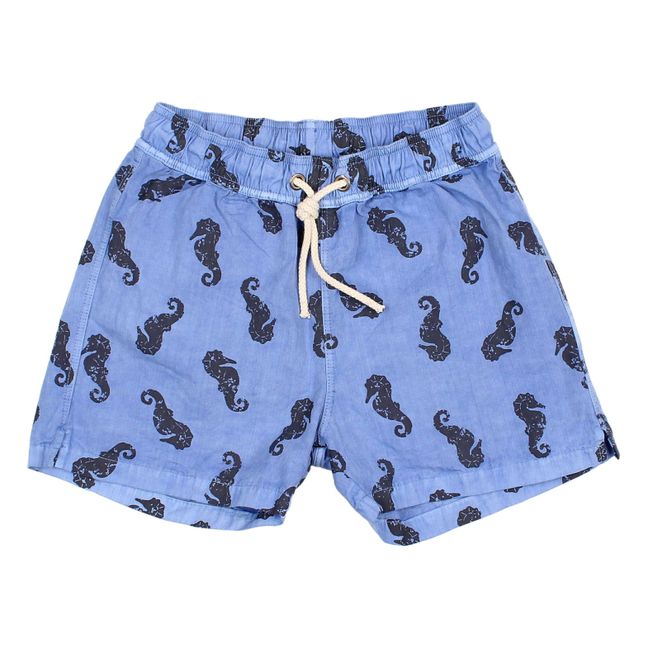 Pantaloncini da bagno con cavalluccio marino | Blu