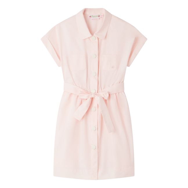 Gisele Cotton Poplin Dress | Powder pink