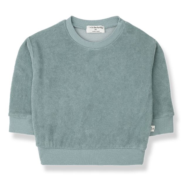 Stefano Terry Sweater | Blue Green