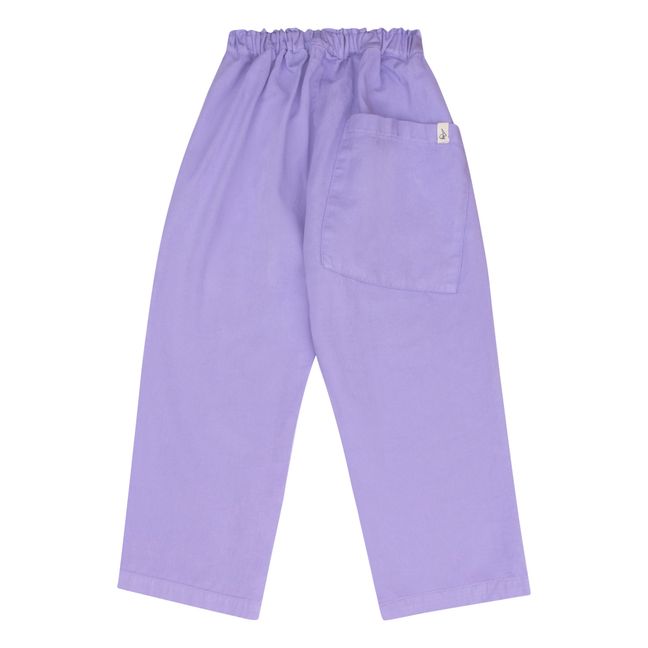 Pantalones de algodón orgánico Frits | Lavanda