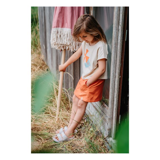 Cassie skirt Organic cotton | Orange