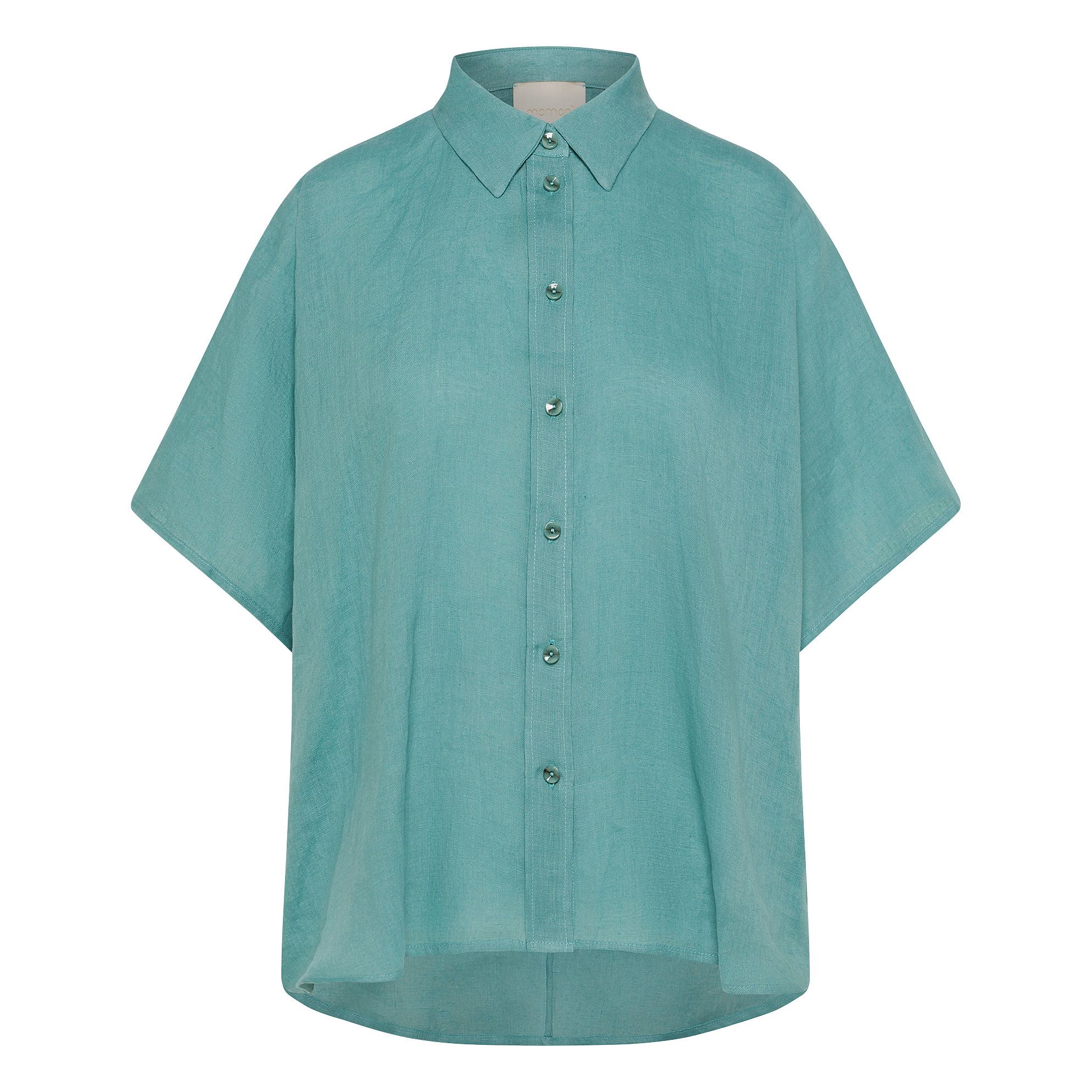 Camicia lino verde on sale acqua