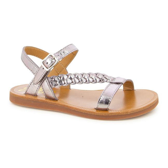 Plagette Antik sandals | Silver