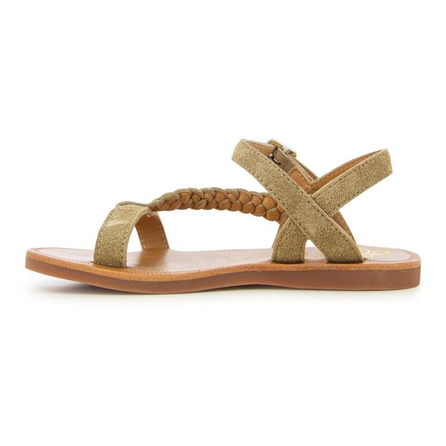 Plagette Antik sandals | Brown