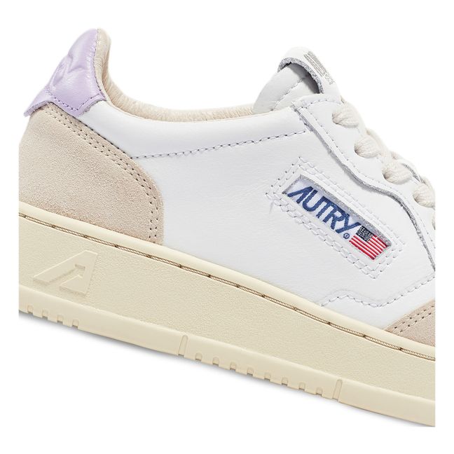 Medalist Low Leather/Suede Sneakers | Lilac