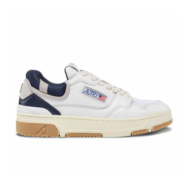 CLC Low Bicolour Leather Sneakers | Navy blue