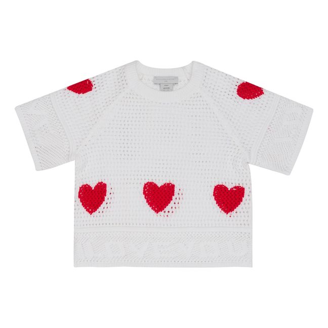 Pullover Herz | Weiß