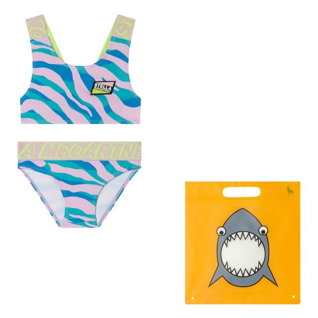 Zebra Swimsuit | Blue